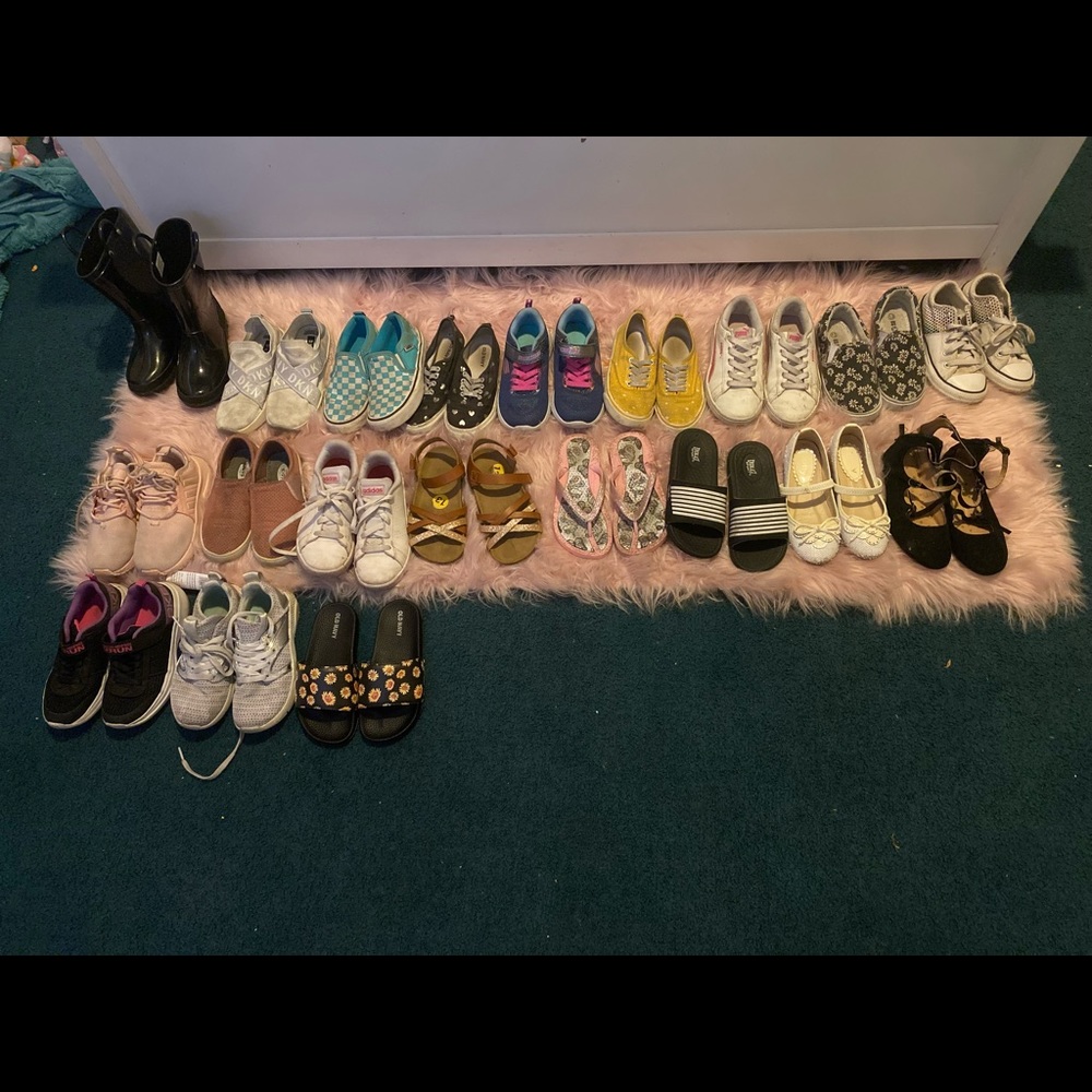 Girls size 13 lot of shoes
